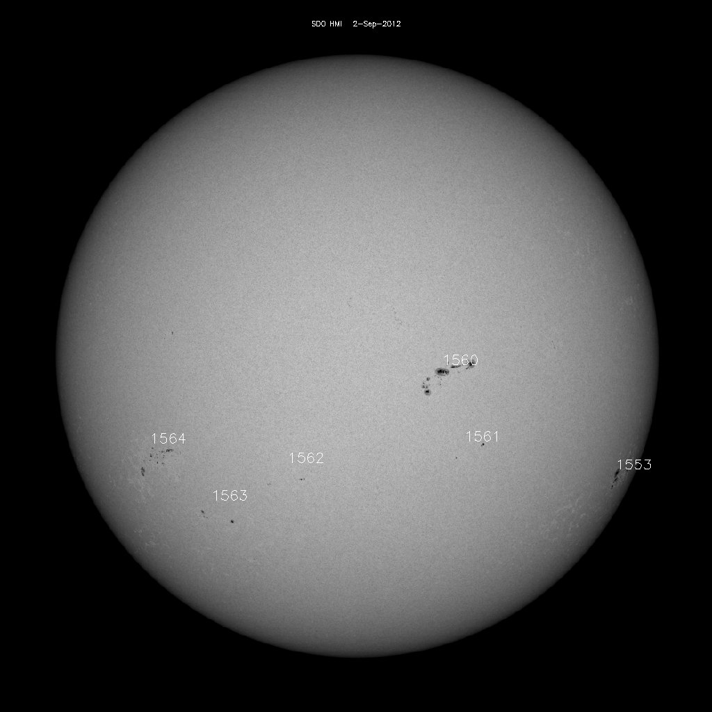 Sunspot regions