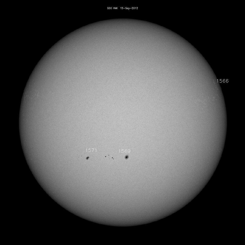 Sunspot regions