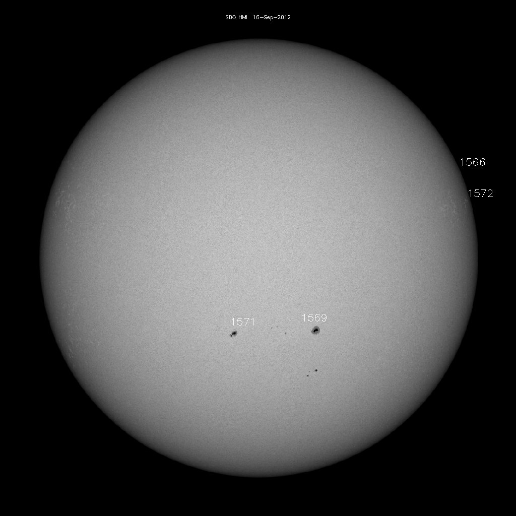 Sunspot regions