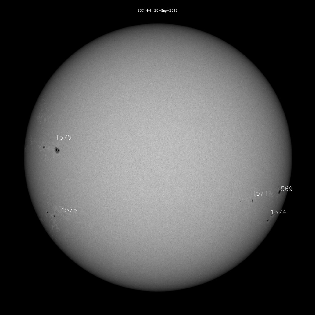 Sunspot regions