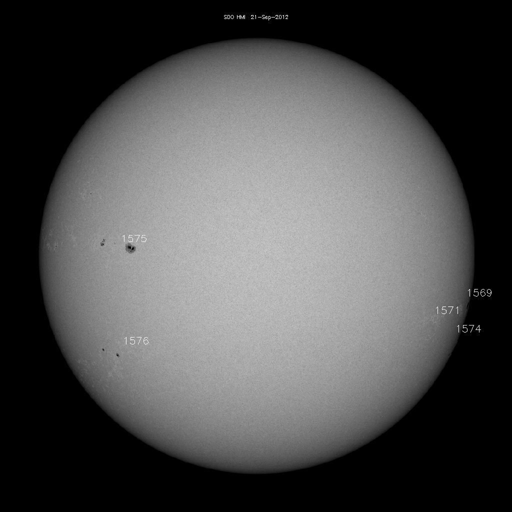 Sunspot regions