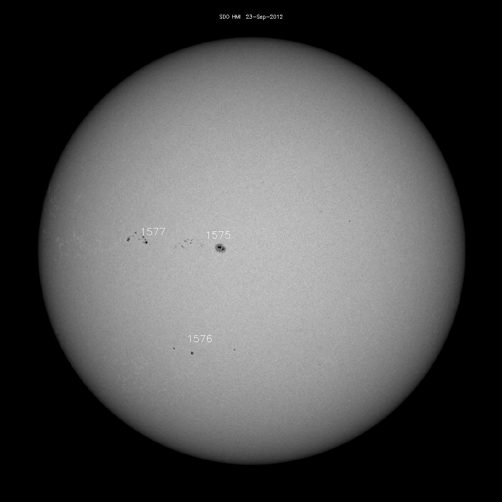 Sunspot regions