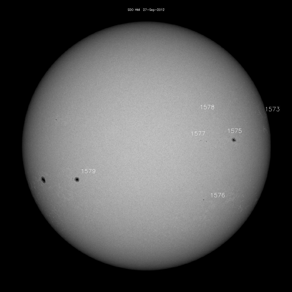 Sunspot regions