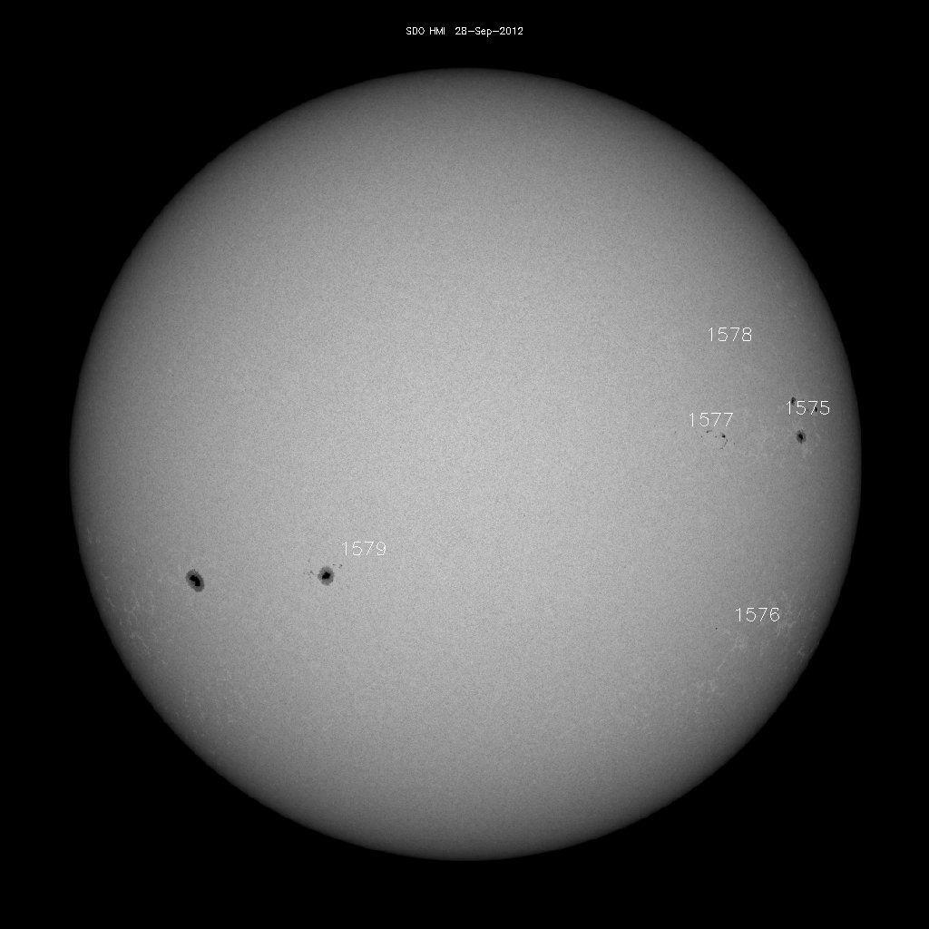 Sunspot regions