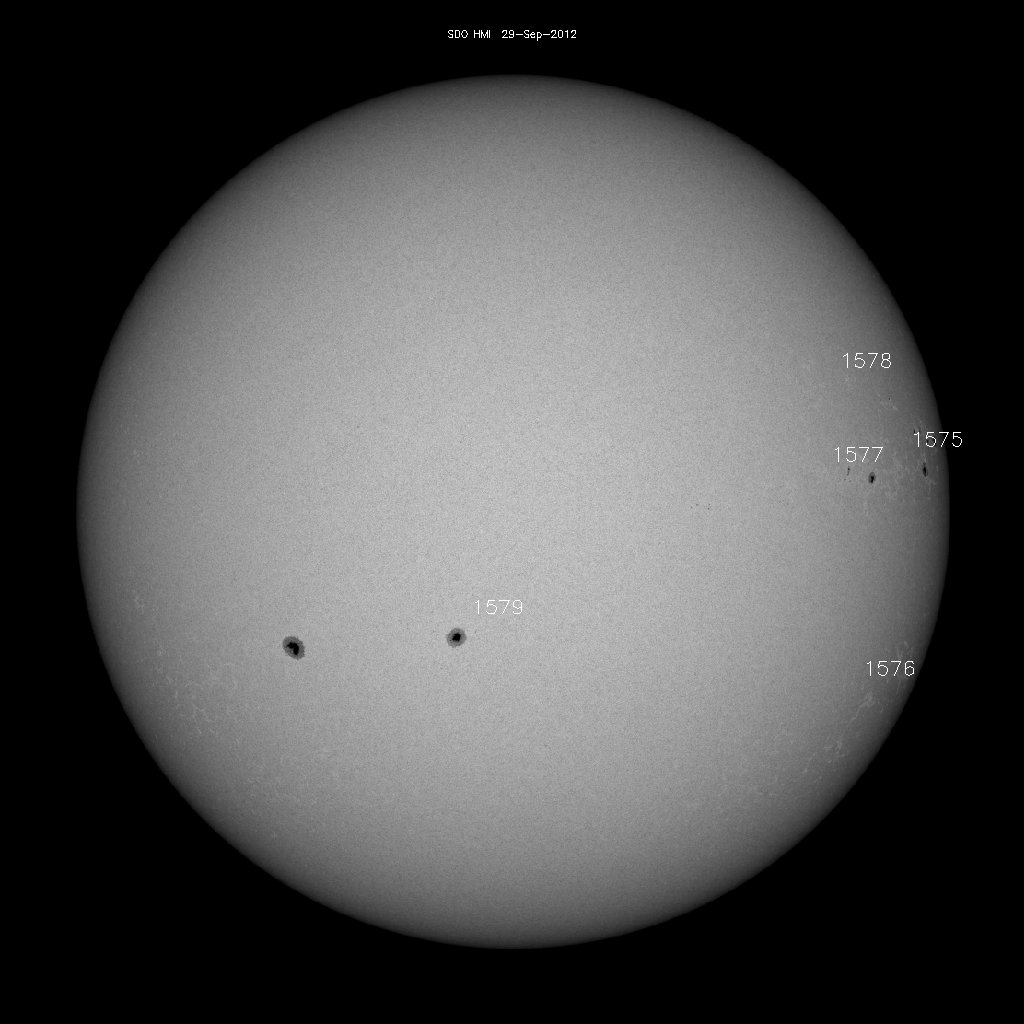 Sunspot regions