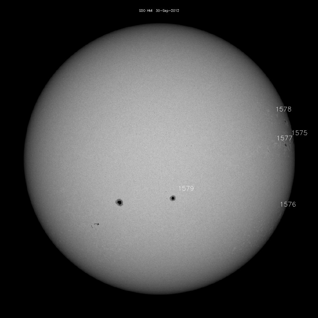 Sunspot regions