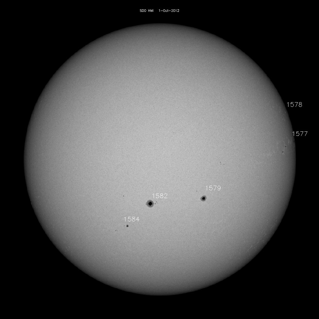 Sunspot regions