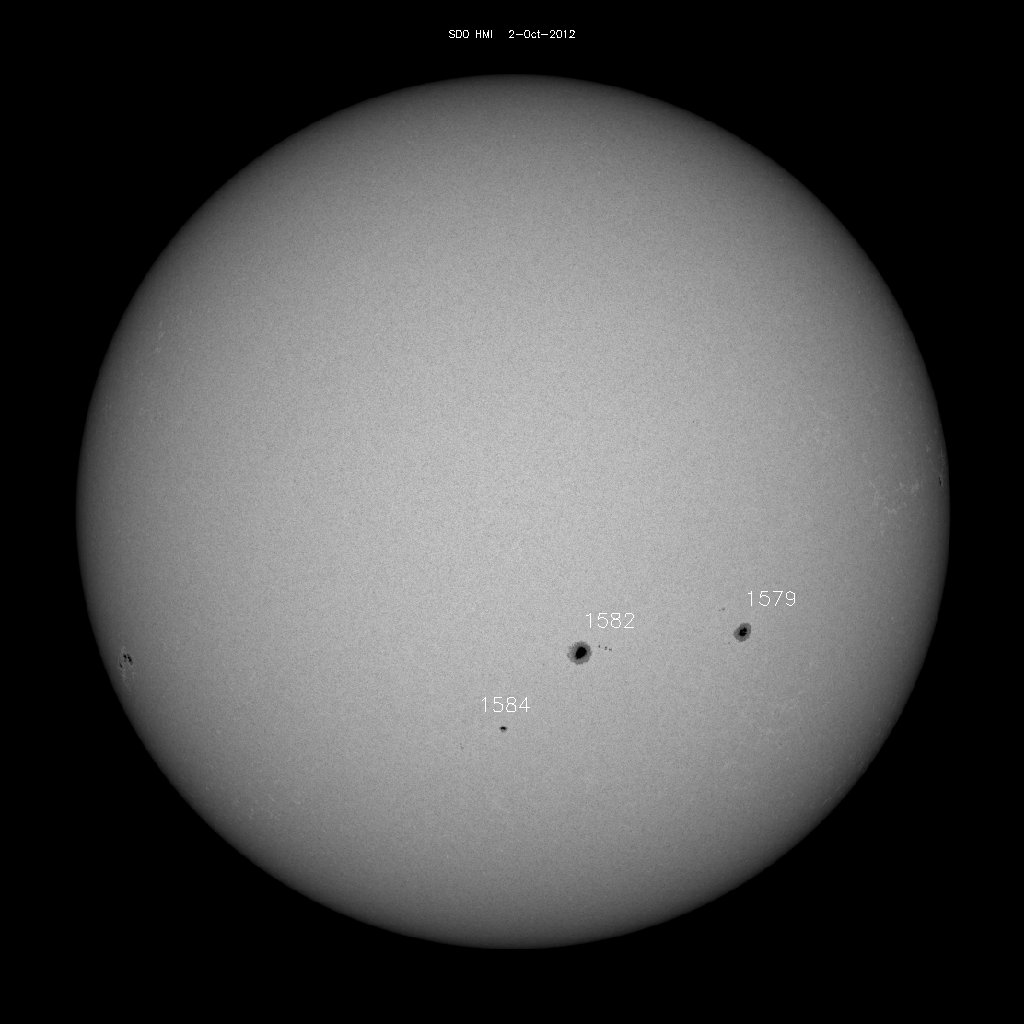 Sunspot regions