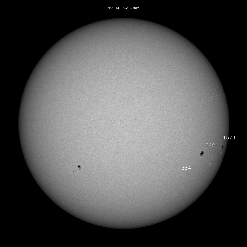 Sunspot regions