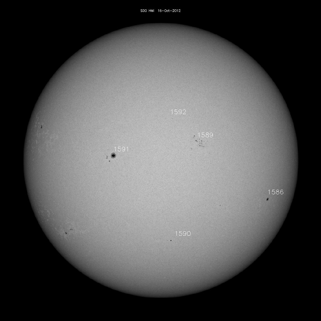 Sunspot regions