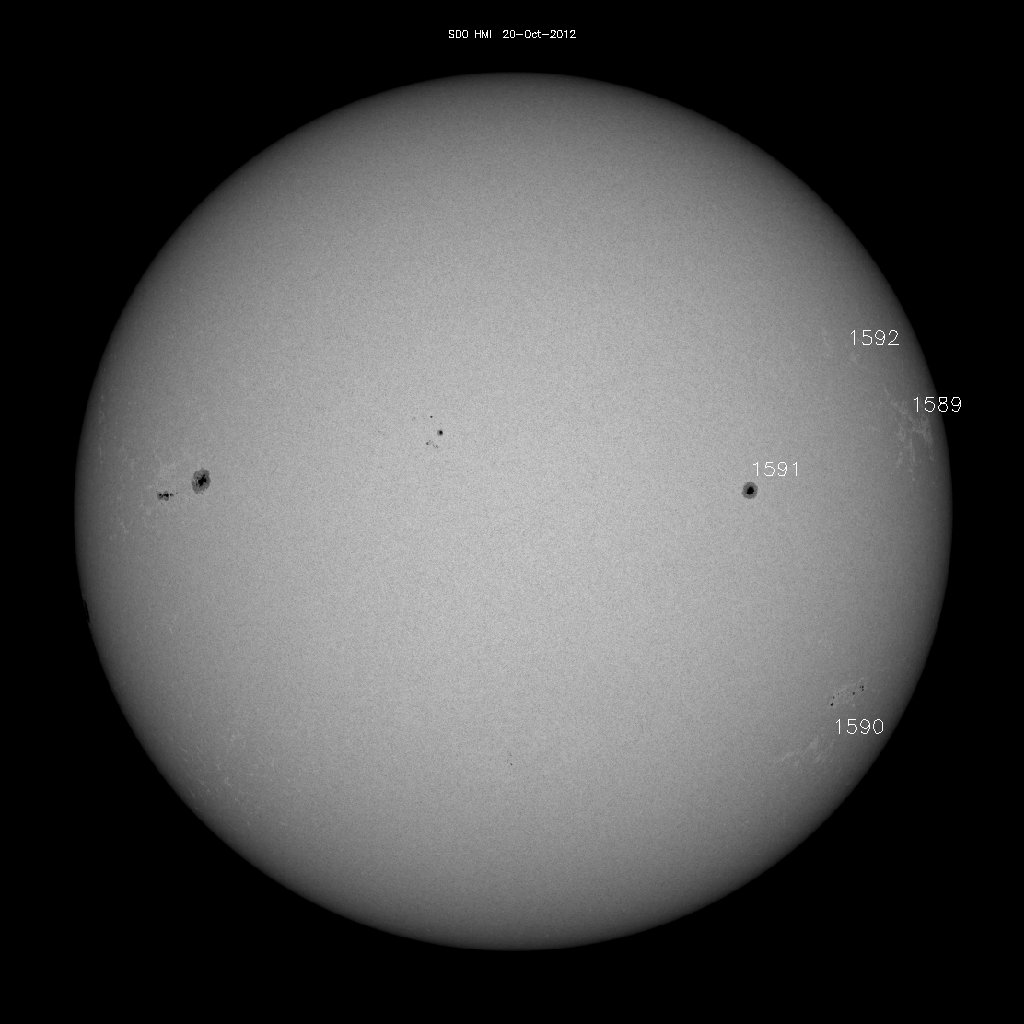 Sunspot regions