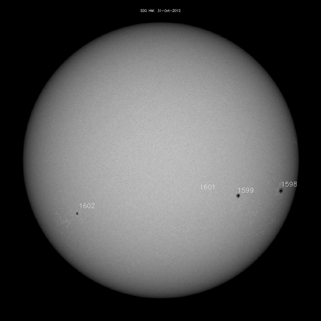 Sunspot regions