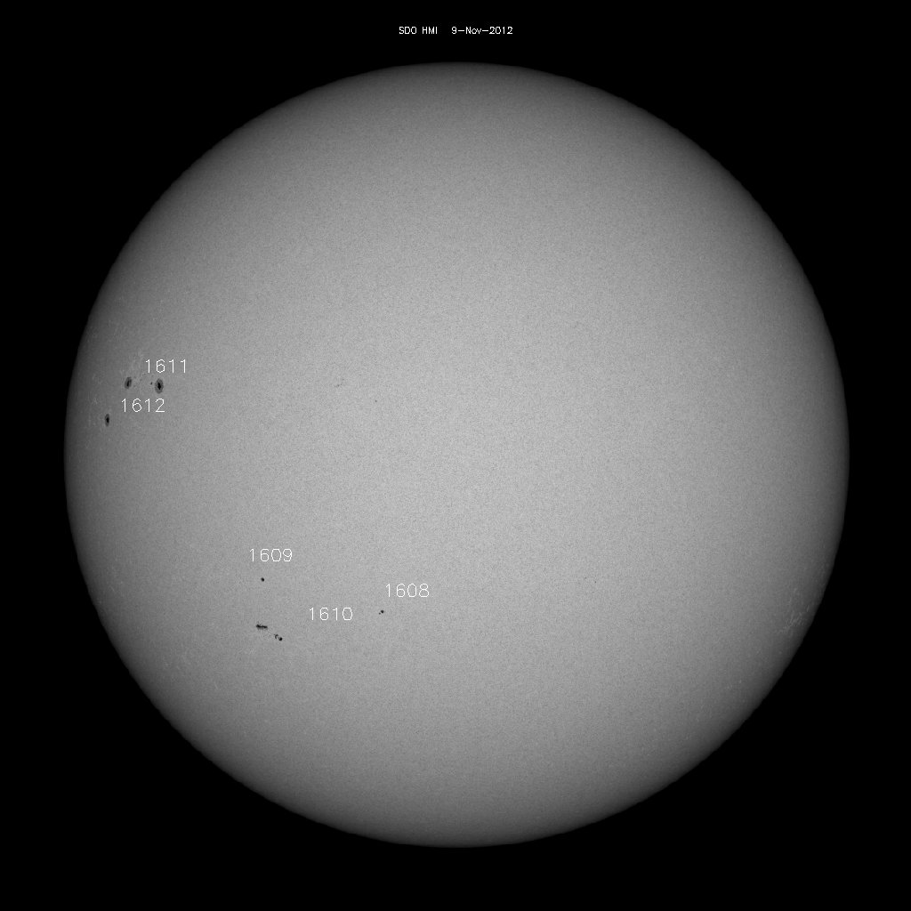 Sunspot regions