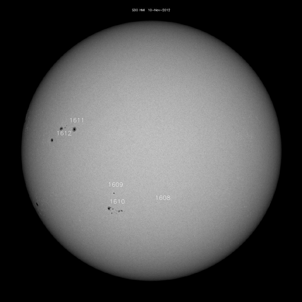 Sunspot regions