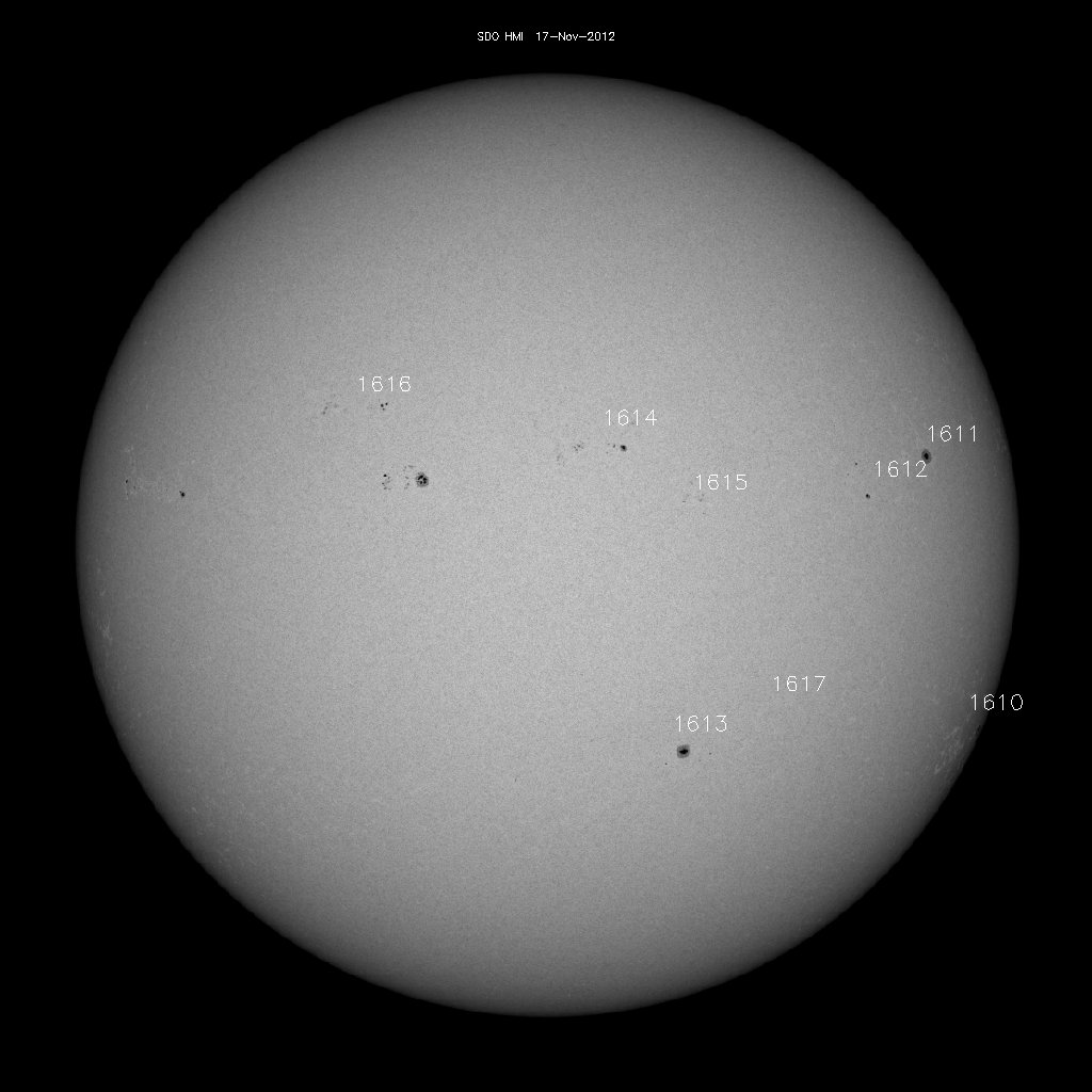 Sunspot regions