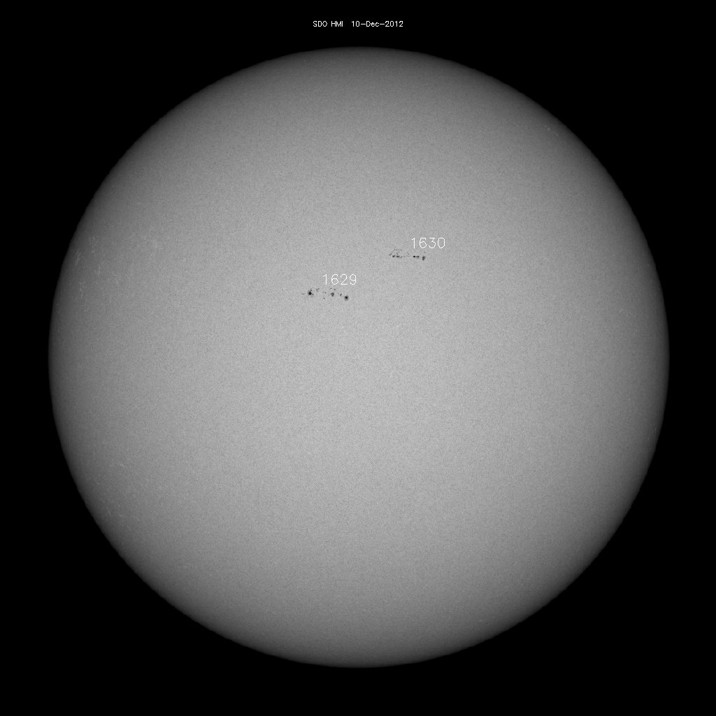 Sunspot regions