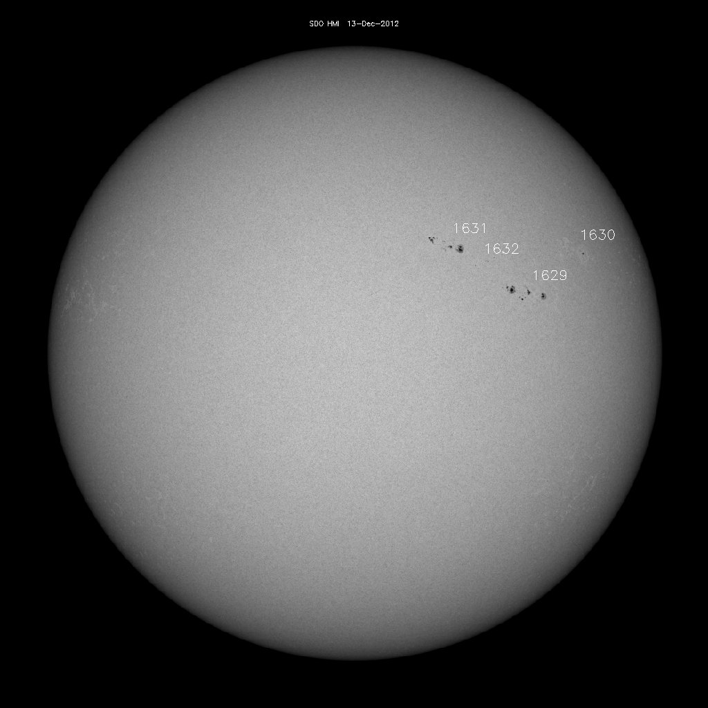 Sunspot regions