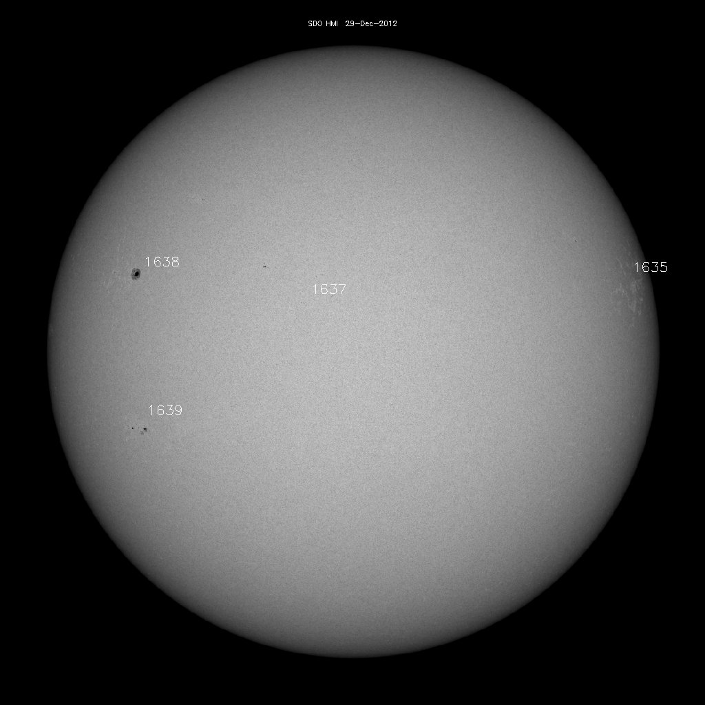 Sunspot regions