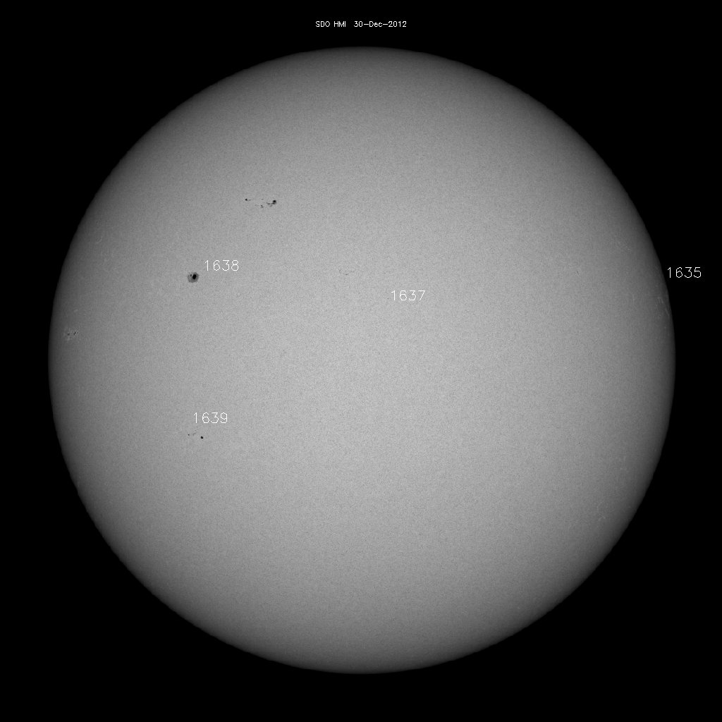 Sunspot regions