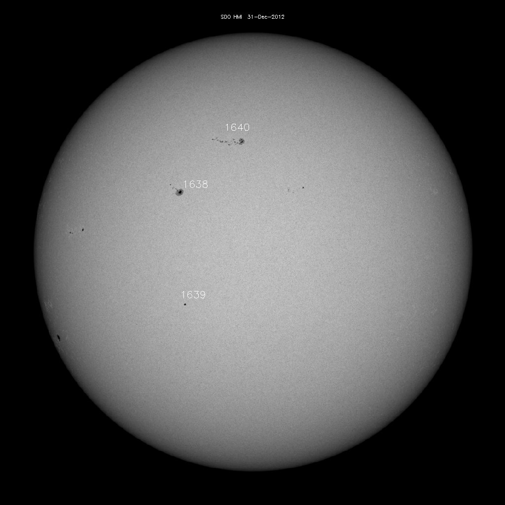 Sunspot regions