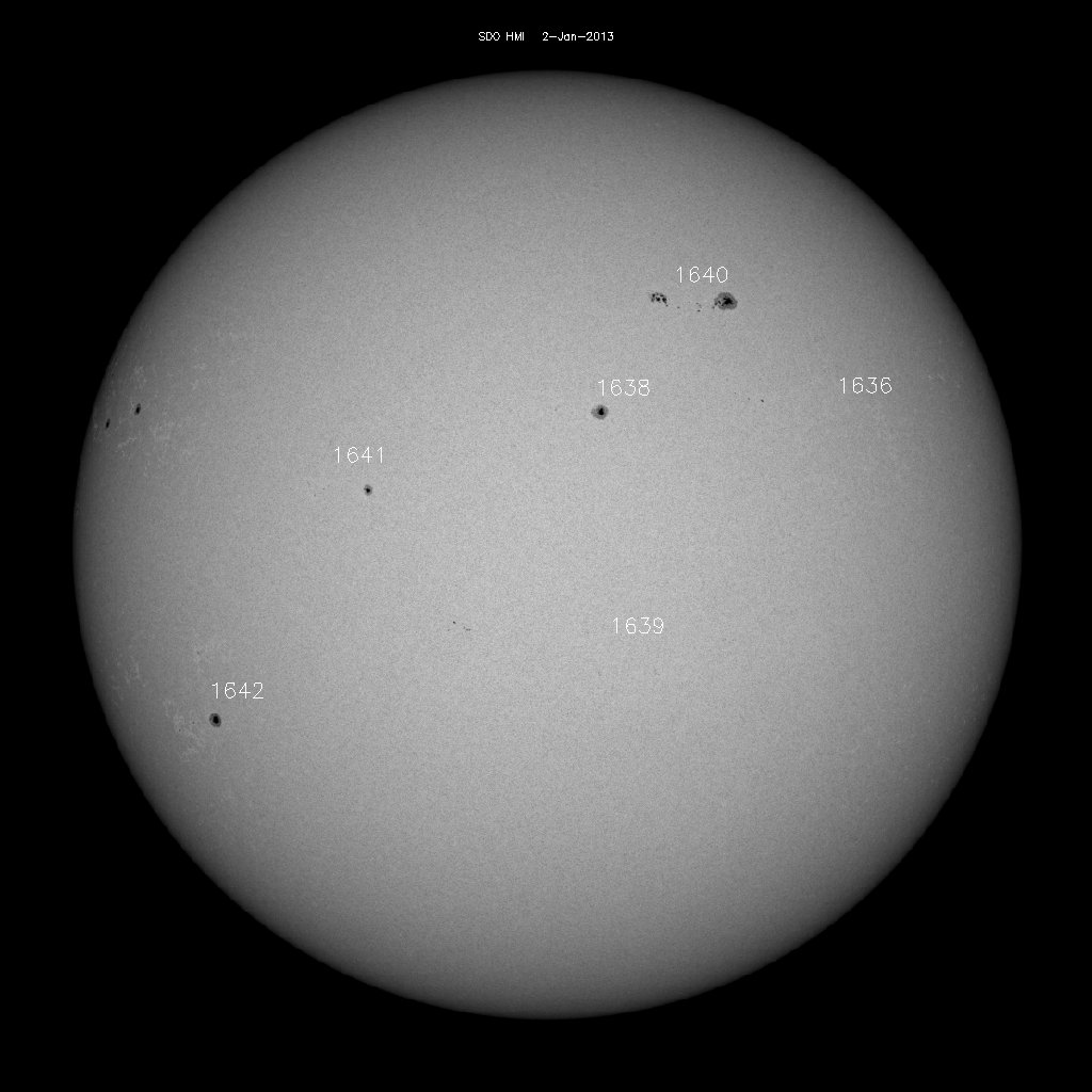 Sunspot regions