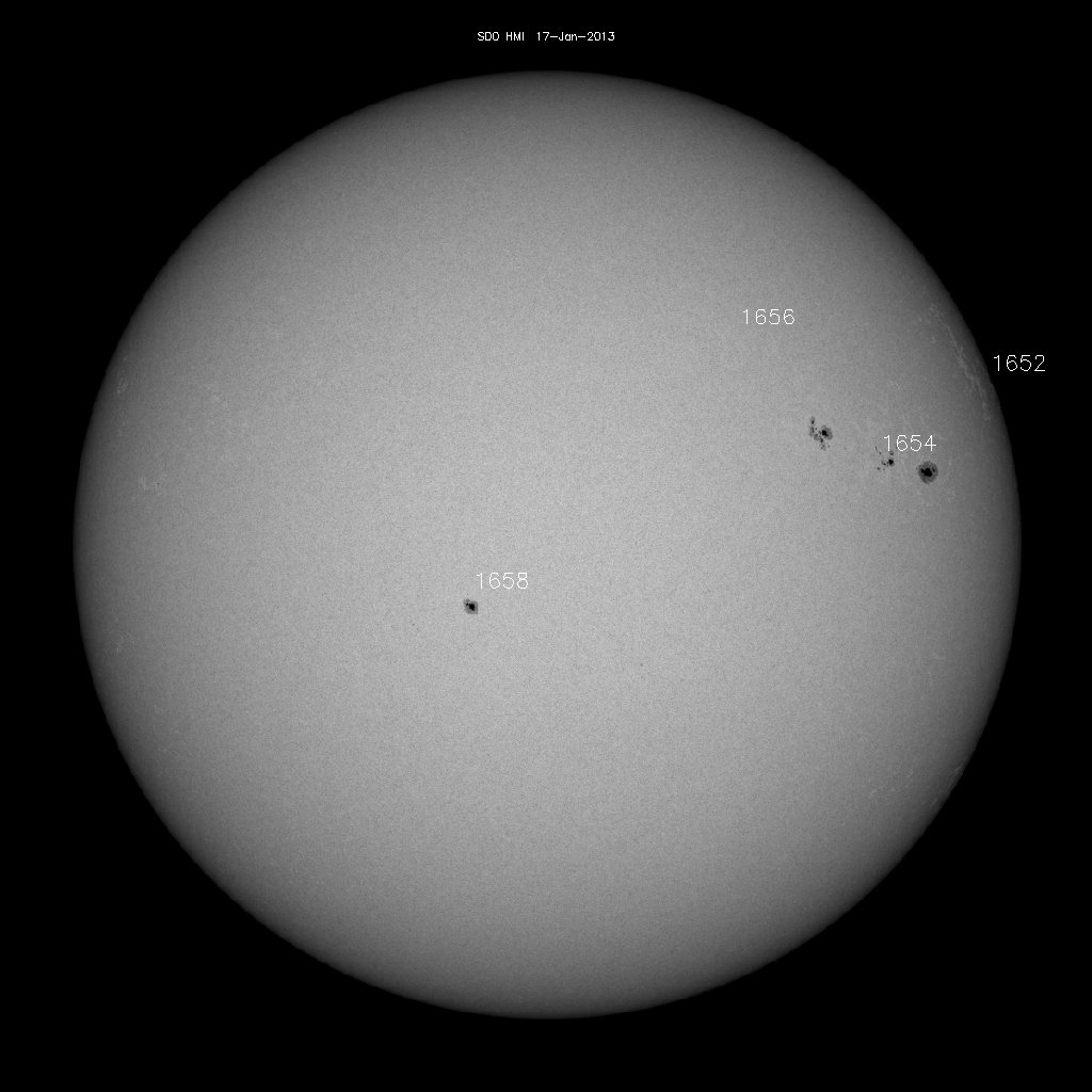 Sunspot regions