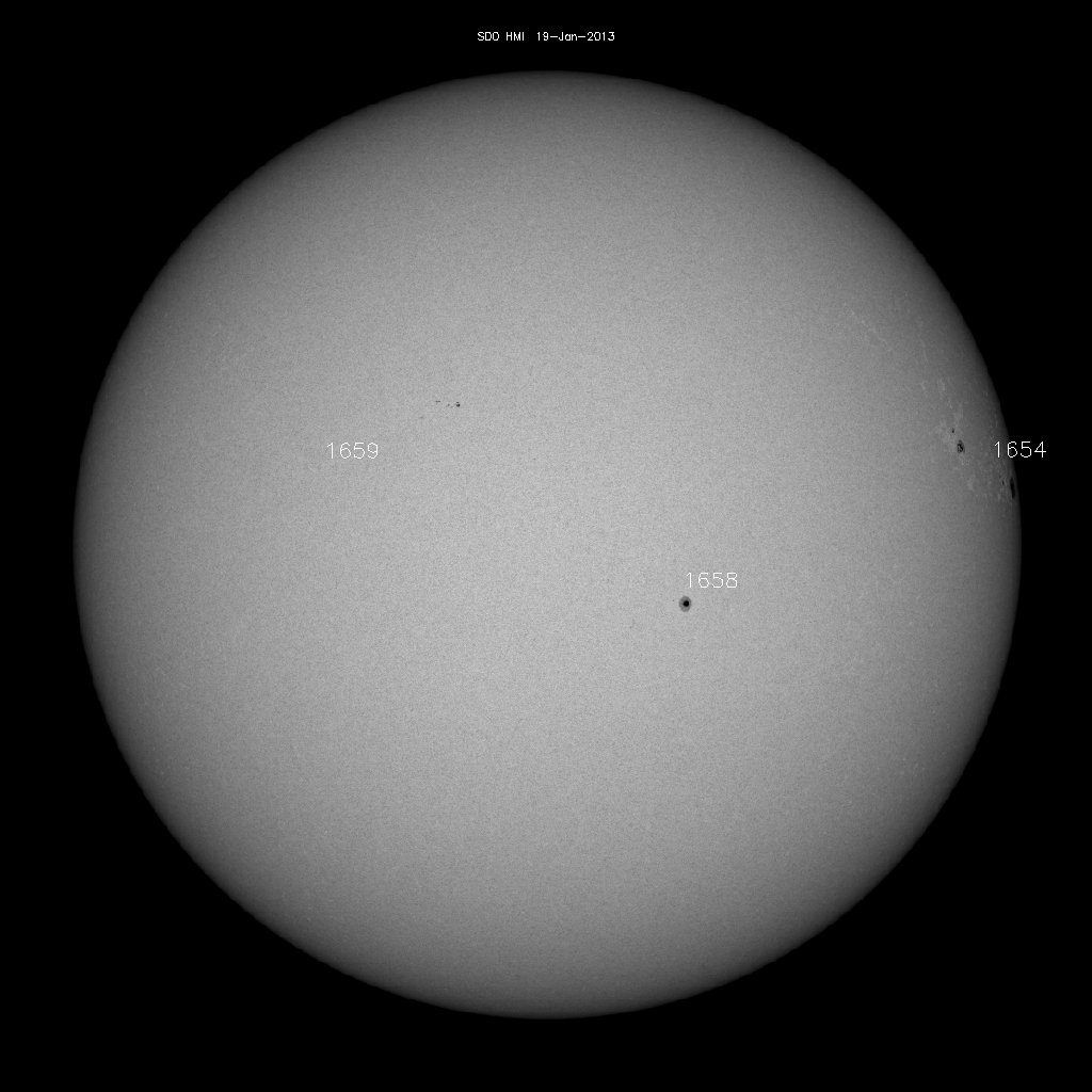 Sunspot regions