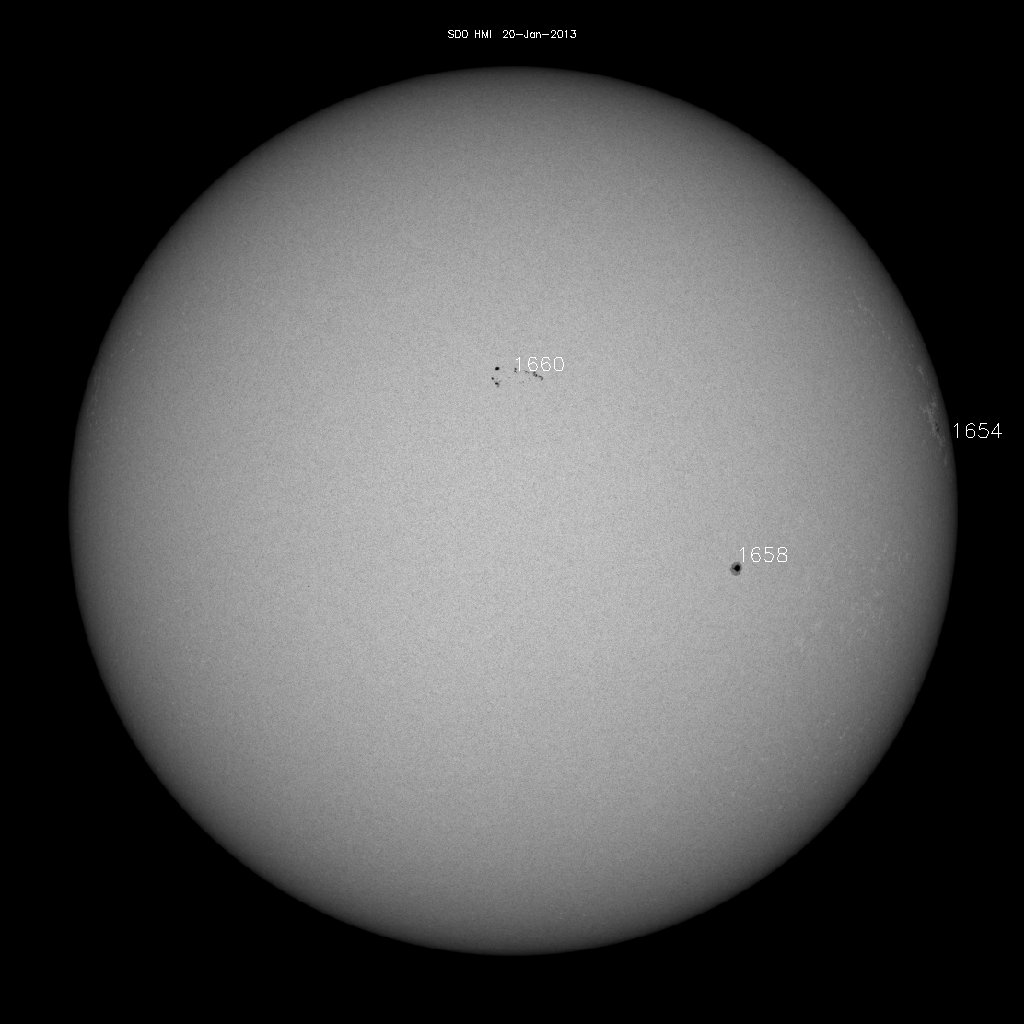 Sunspot regions