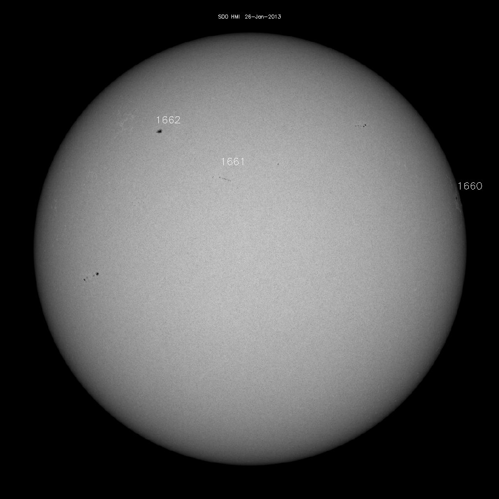 Sunspot regions