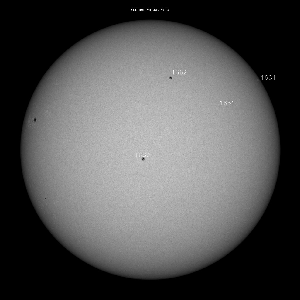 Sunspot regions