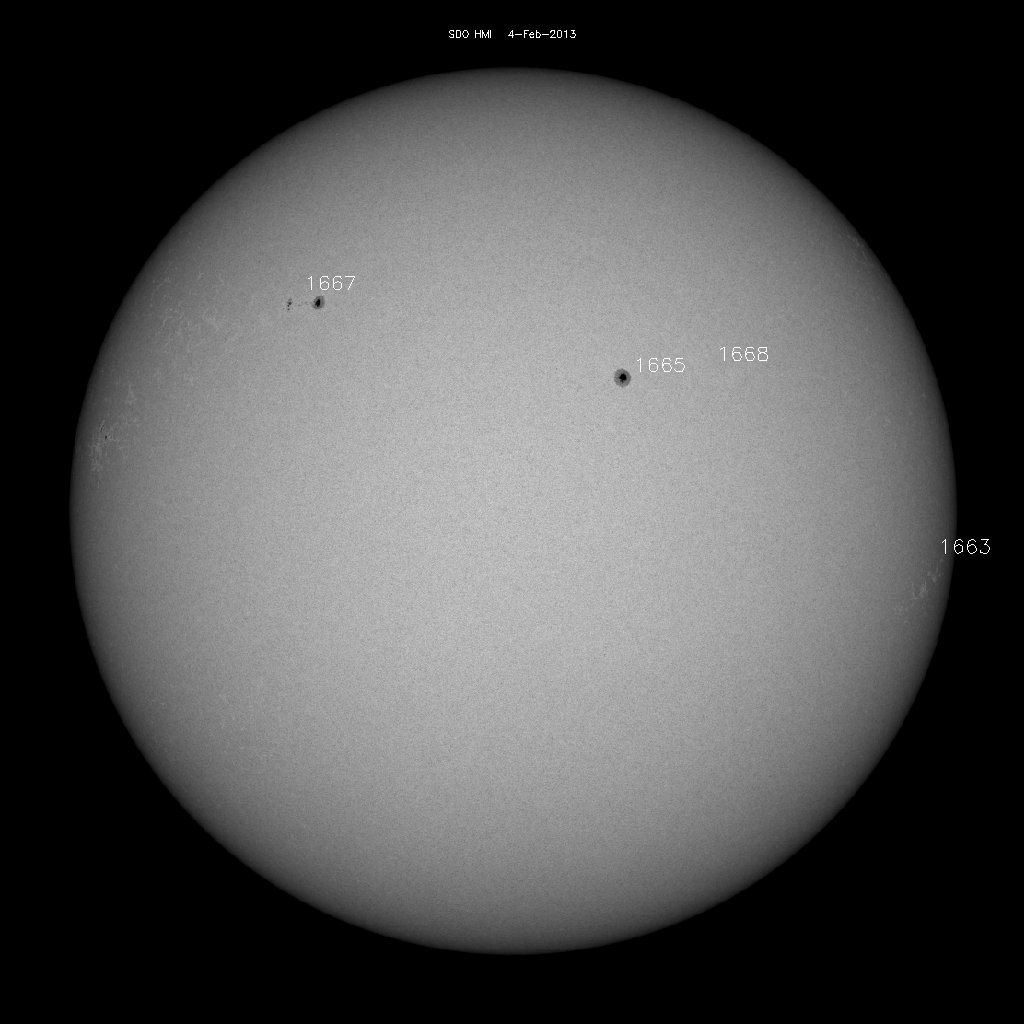 Sunspot regions