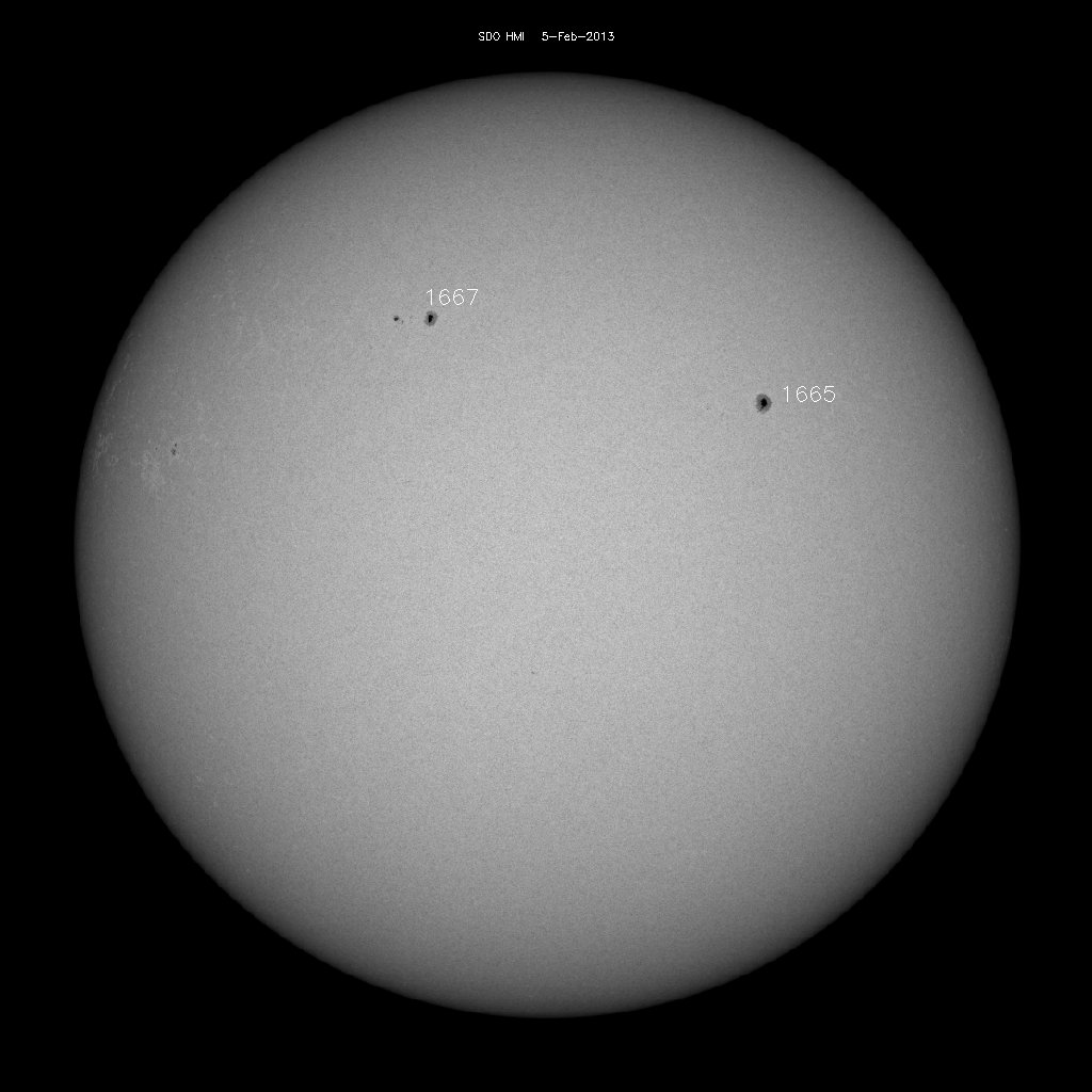 Sunspot regions