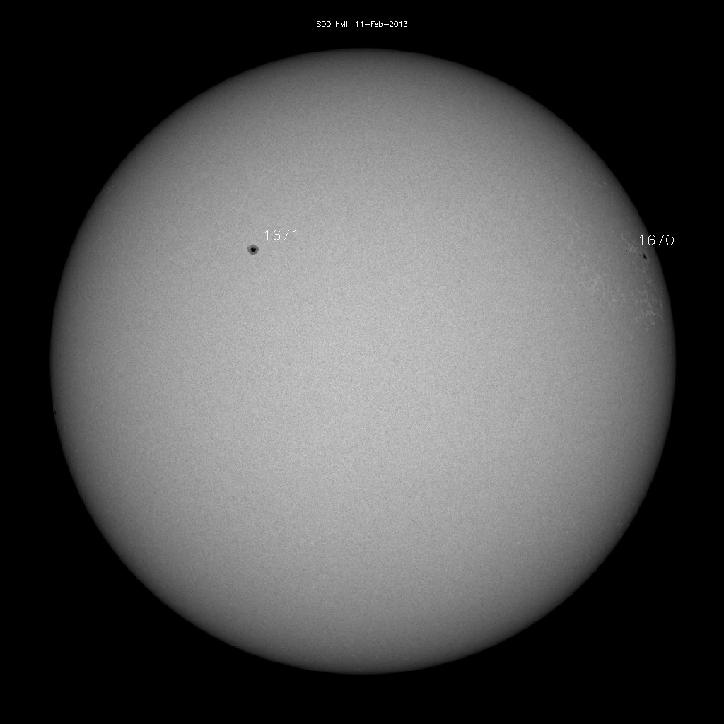 Sunspot regions