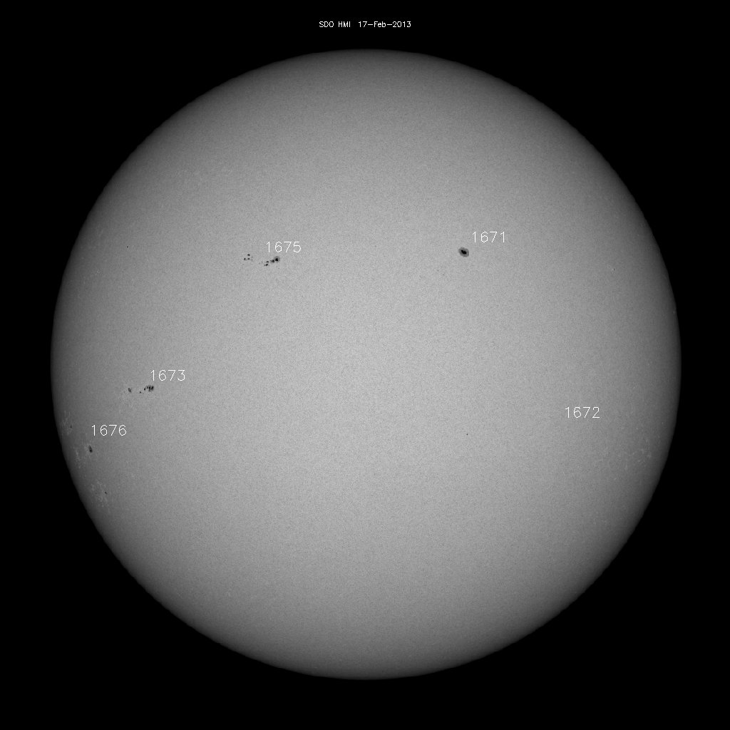 Sunspot regions