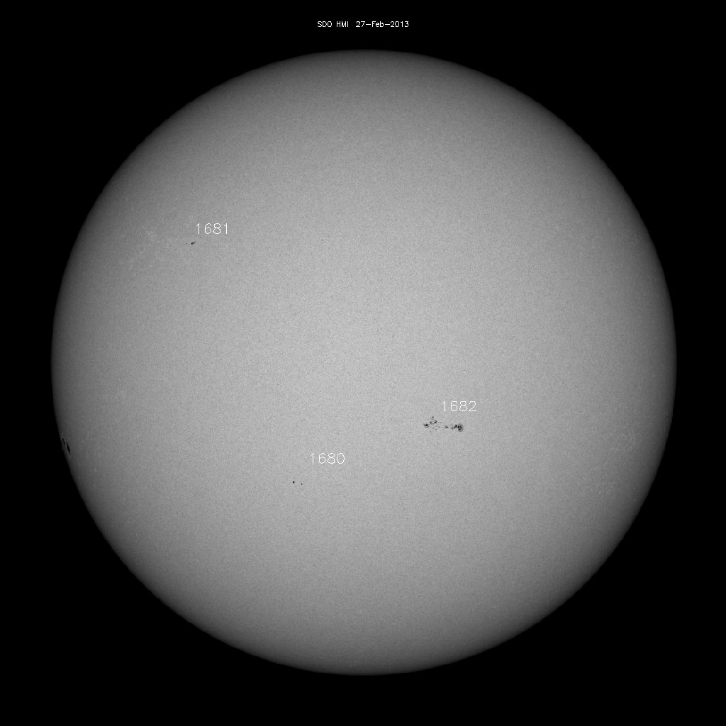 Sunspot regions