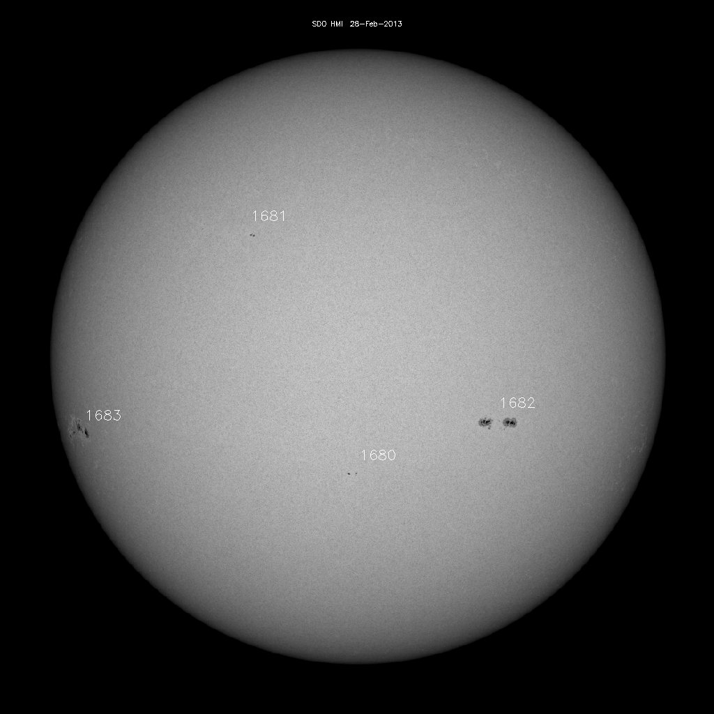 Sunspot regions