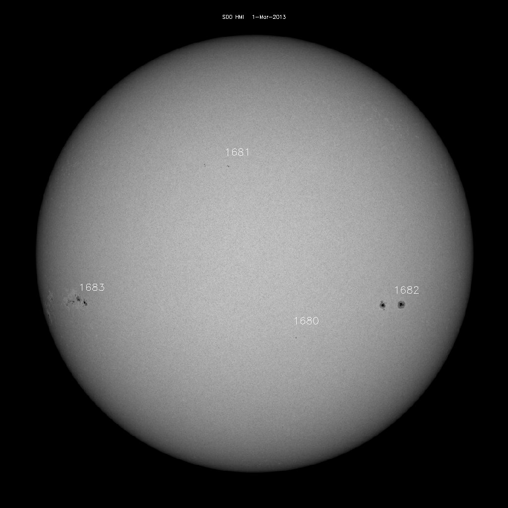 Sunspot regions