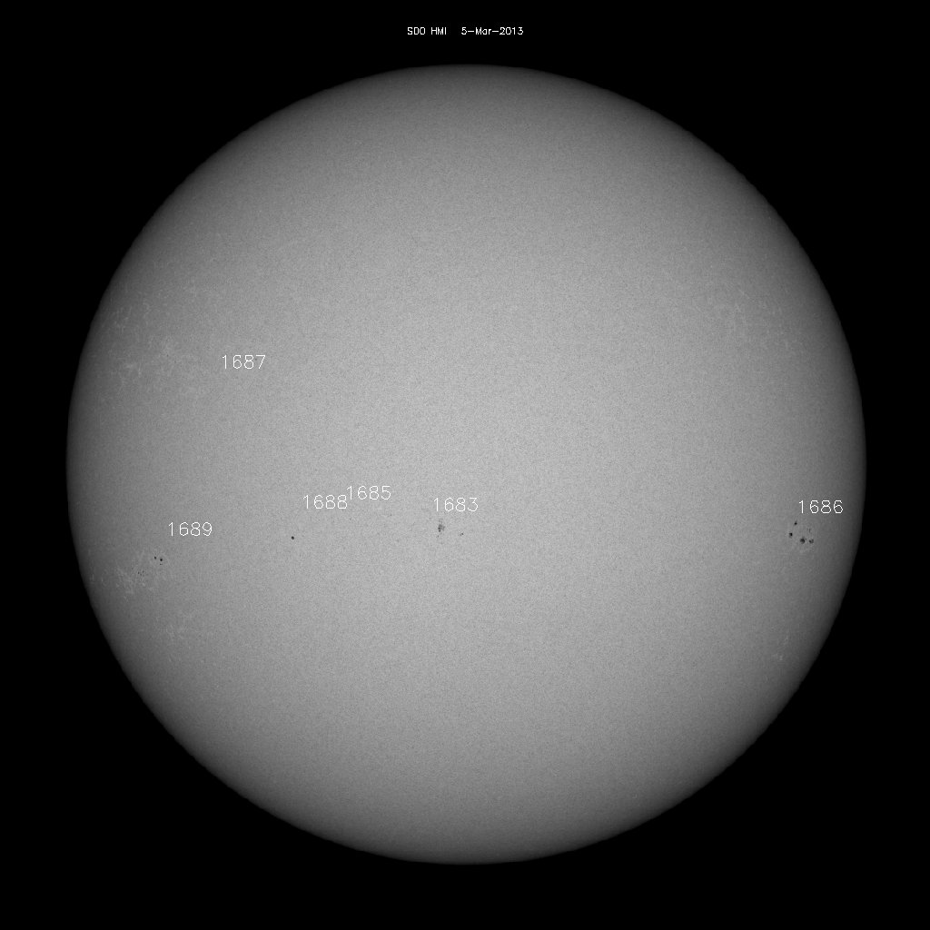 Sunspot regions