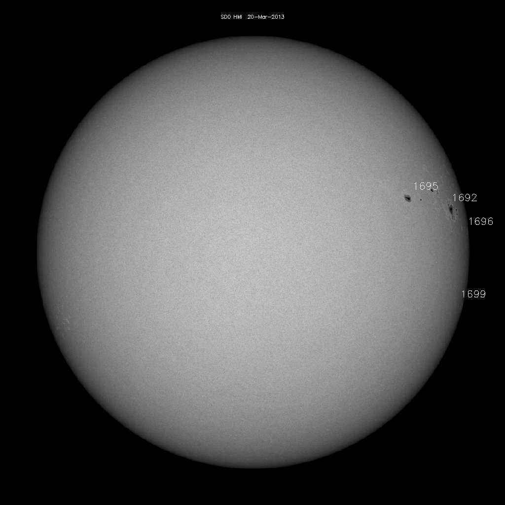 Sunspot regions