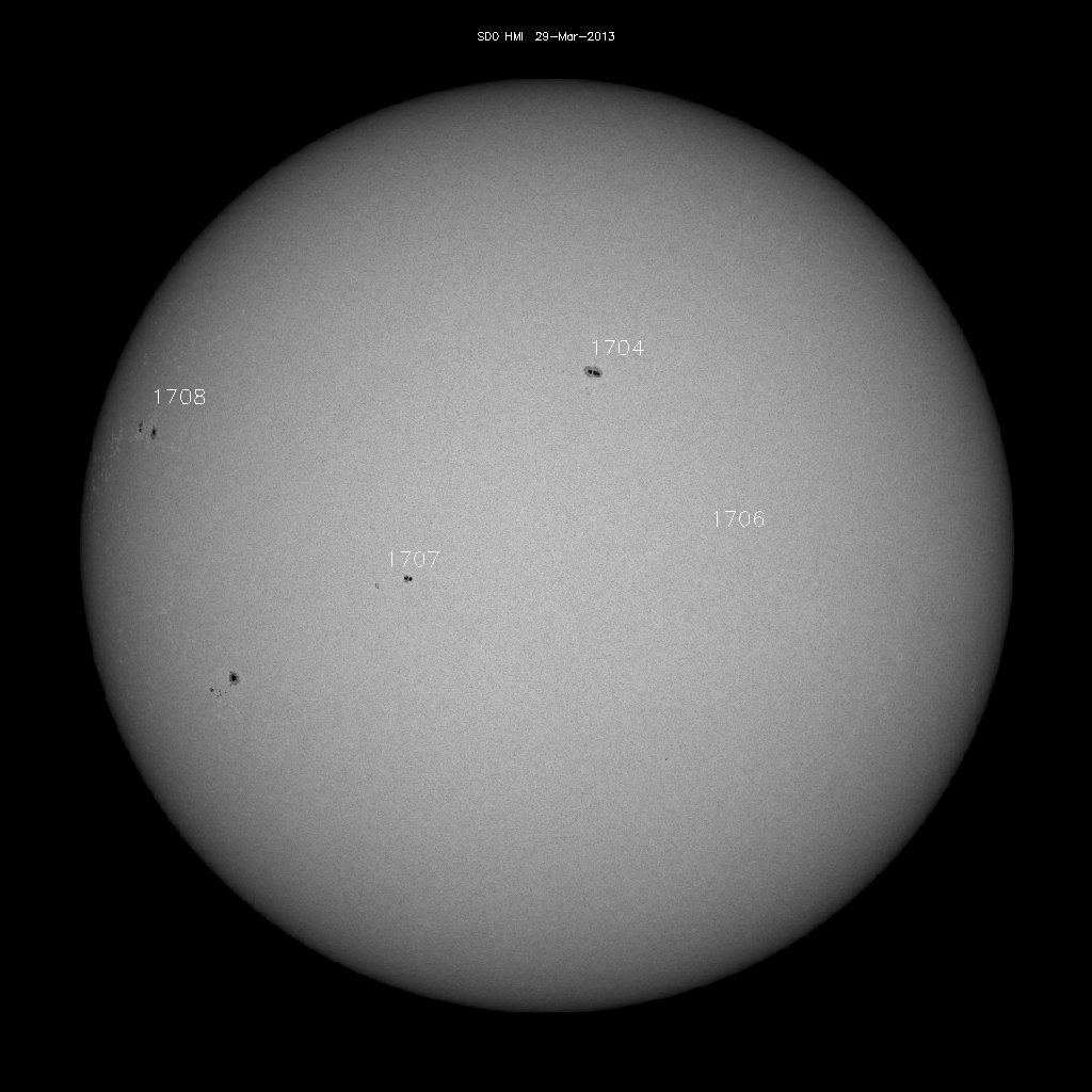 Sunspot regions