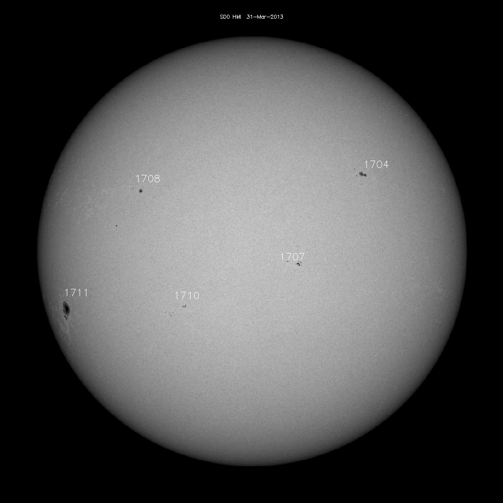 Sunspot regions