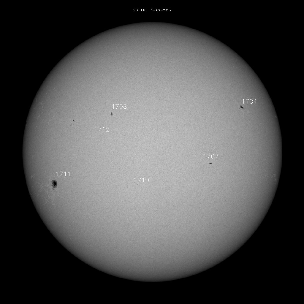 Sunspot regions