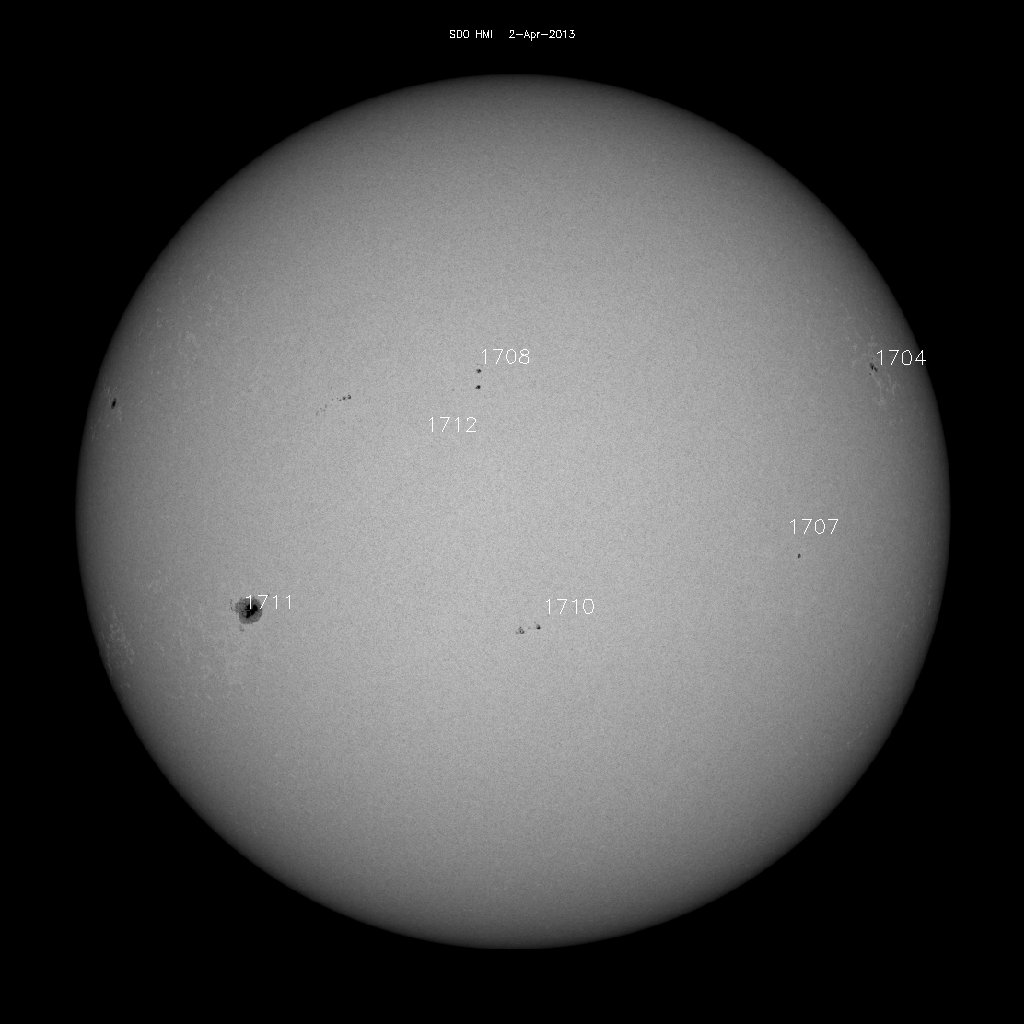 Sunspot regions