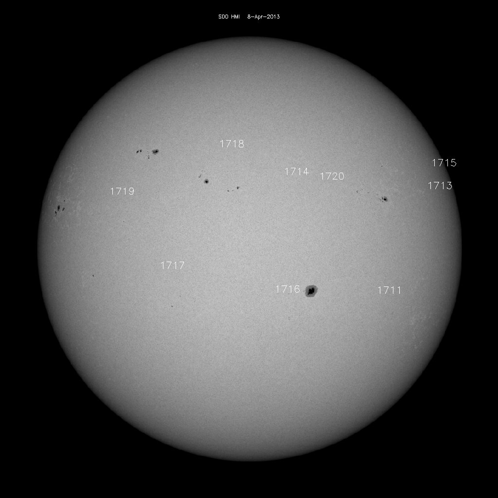 Sunspot regions