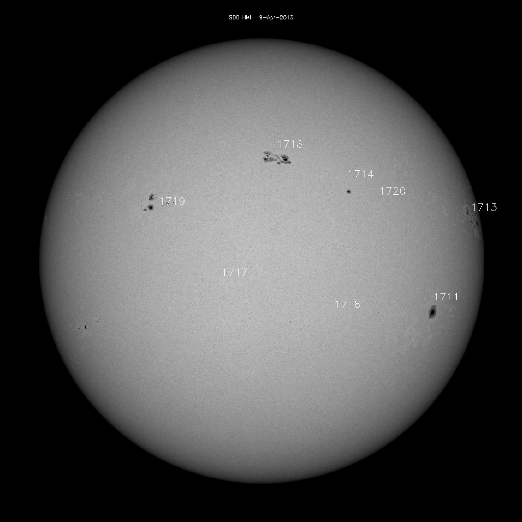 Sunspot regions