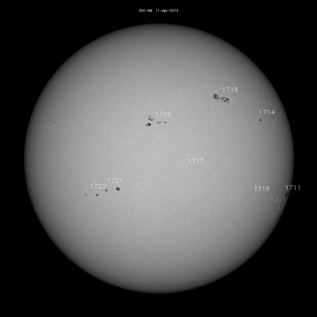 Sunspot regions