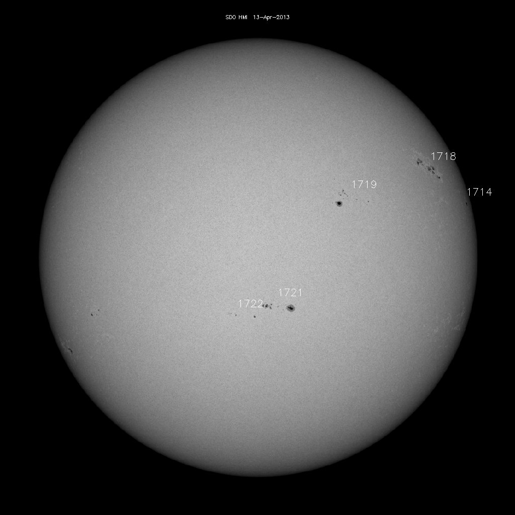 Sunspot regions