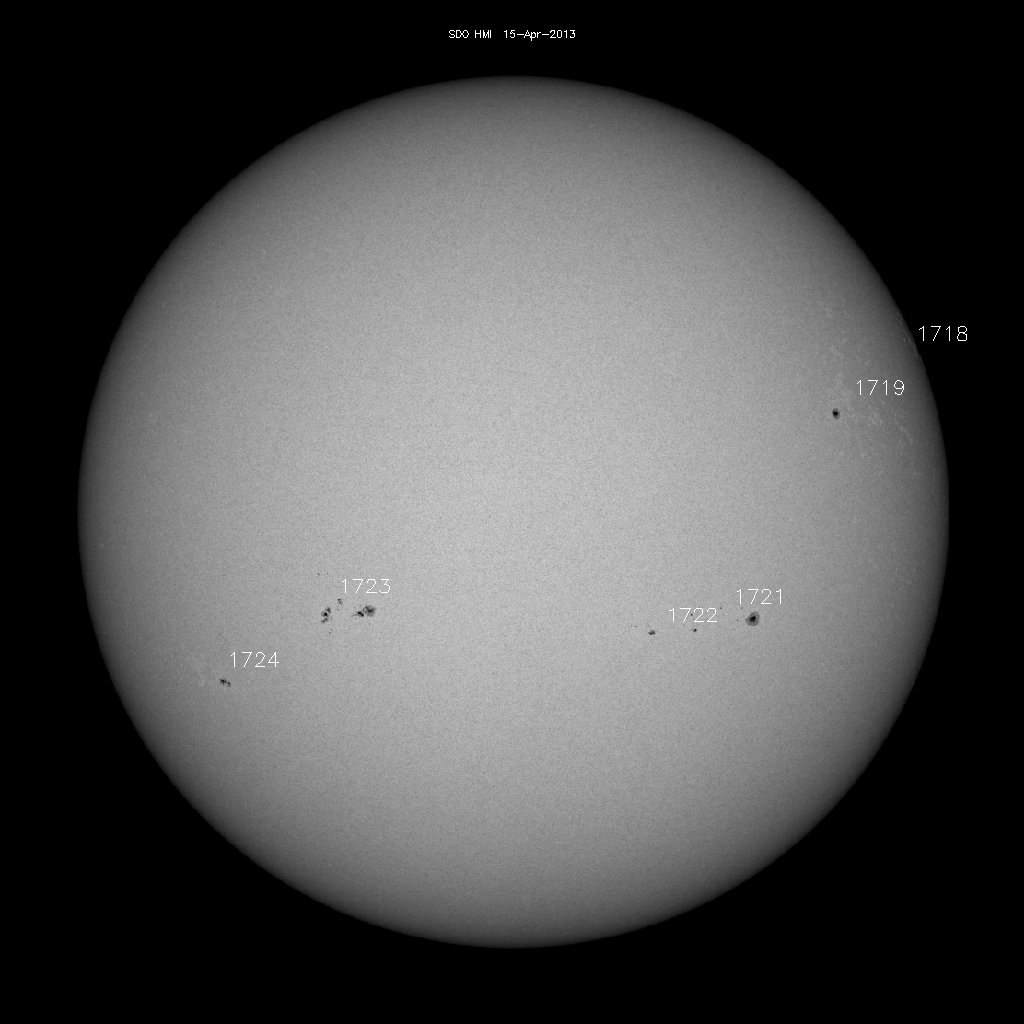 Sunspot regions