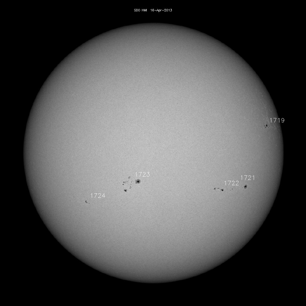 Sunspot regions