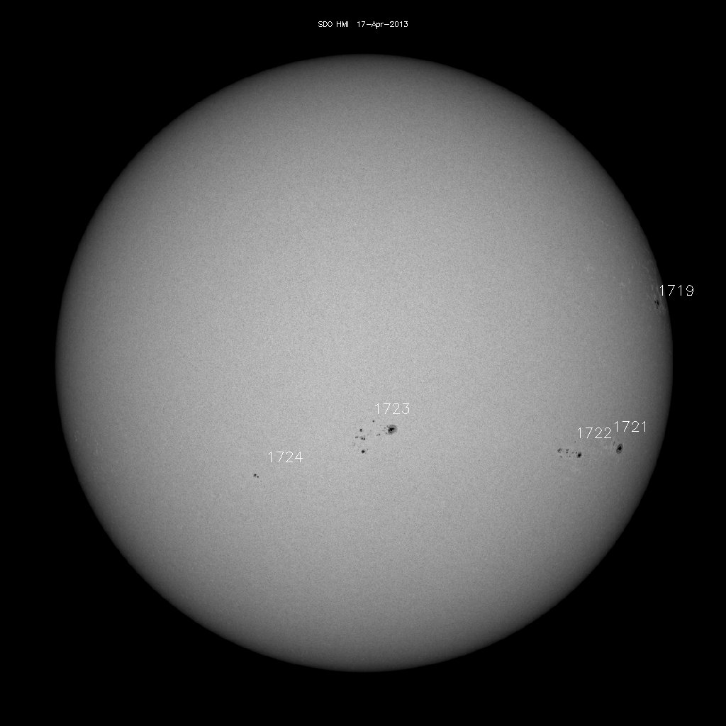 Sunspot regions